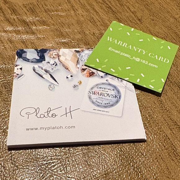 Swarovski Multicolor Heart Crystal Necklace and Stud Earrings - Picture 2 of 3